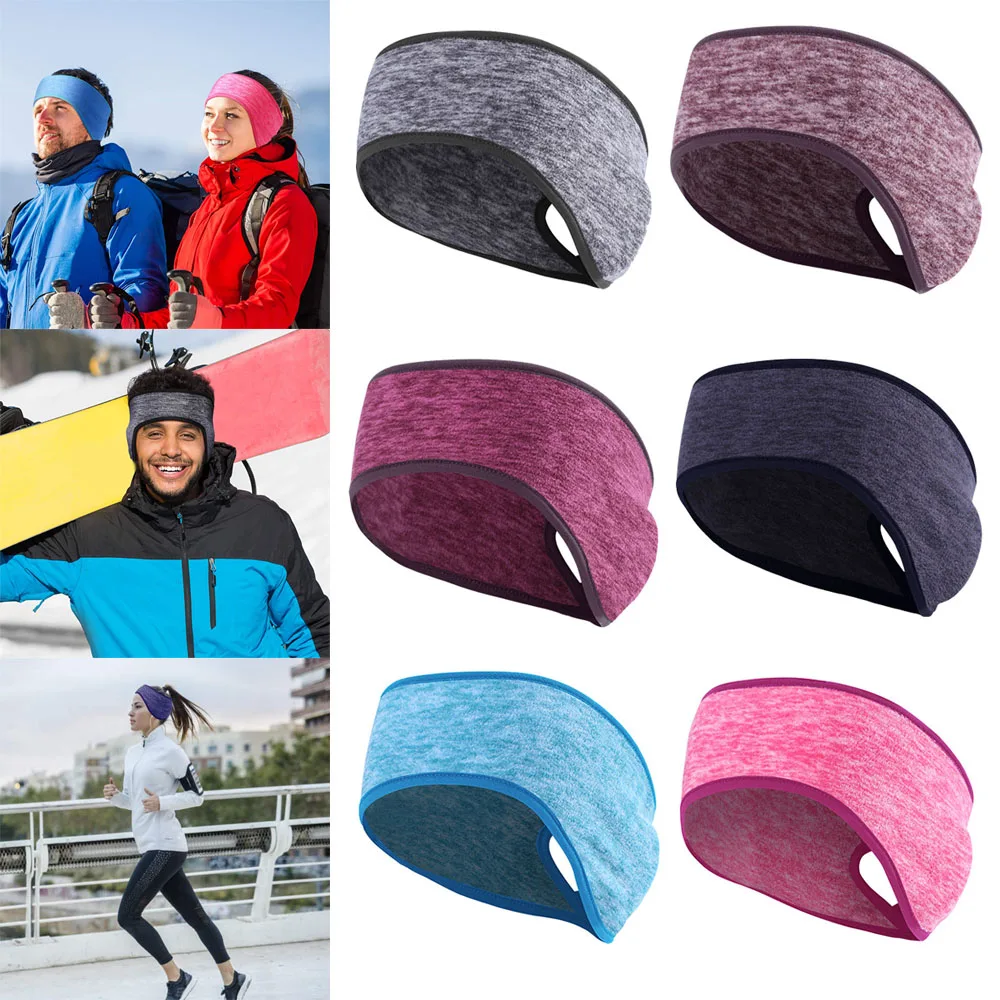 

1Pc Winter Sweatband Ear Warmer Women Girls Fleece Ear Cover Hair Bands running cycling, skiing Outdoor Sports yoga Headscarf