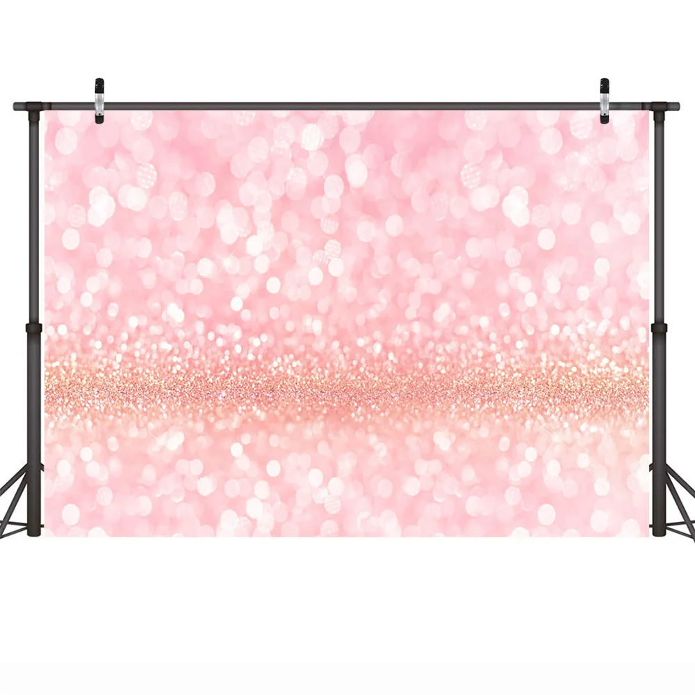 Winter Gliiter Portrait Photography Background Photo Studio Bokeh Shiny Birthday Party Backdrop Valentine's Day Photocall Props