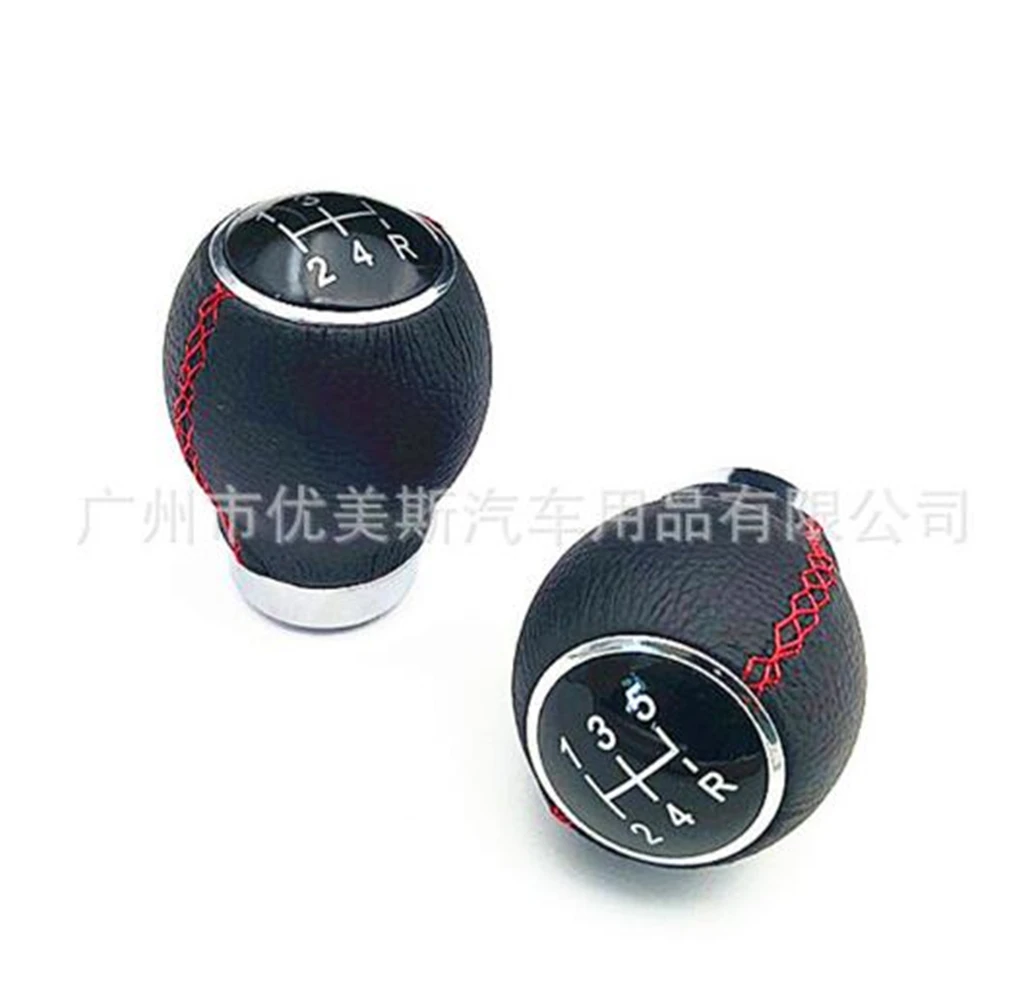 

Universal Car PU Leather Manual Gear Shift Knob Gearshift Shifter Stick Lever Headball AT MT Fit For Honda Toyota Nissan