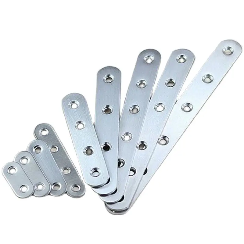10pcs Stainless Steel Corner Bracket Fixed Fittings Connectors Support for Tables And Chairs Furniture Hardware Wholesale