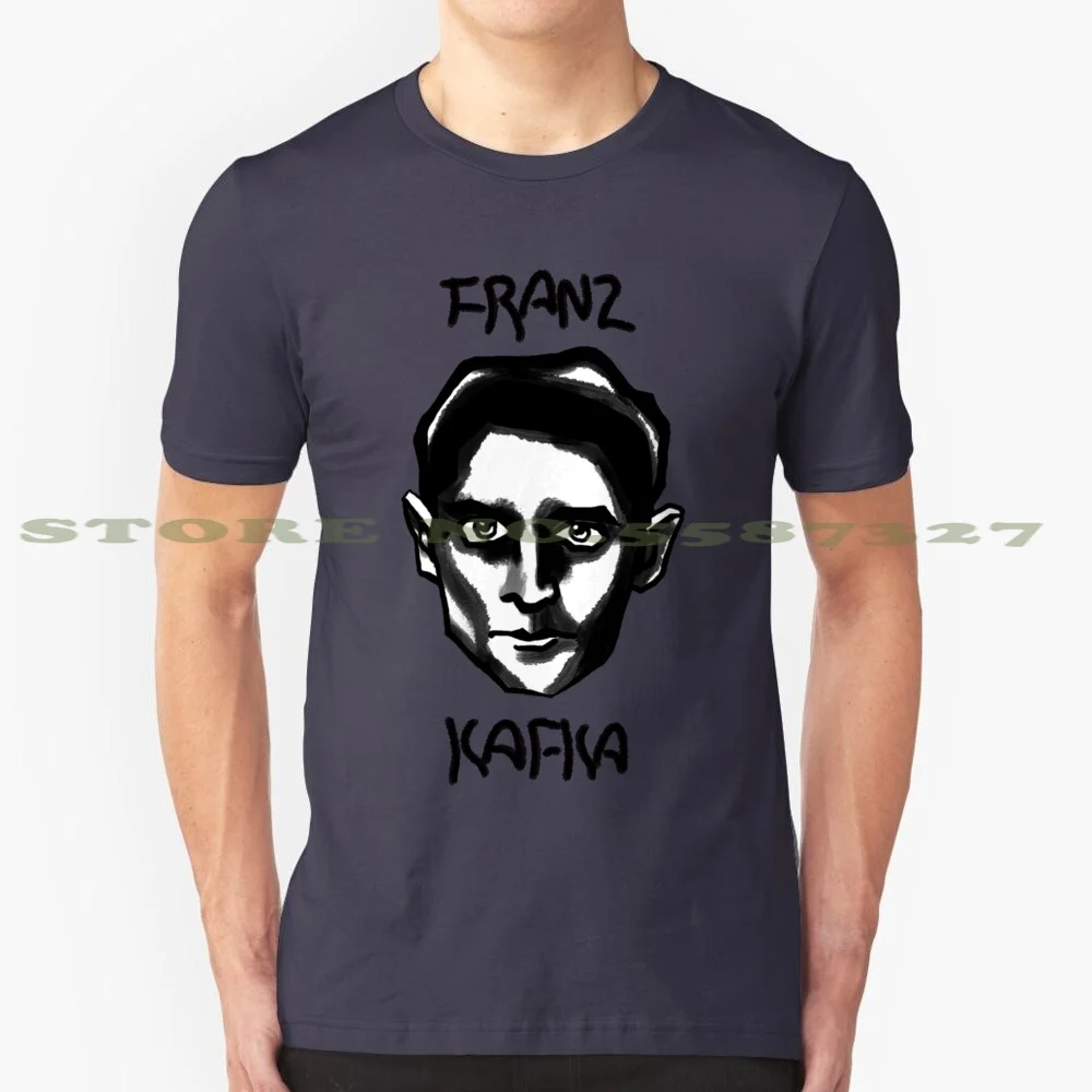 Franz Kafka Head 100% Cotton T-Shirt Franz Kafka Head Portrait Writer Ink Depression