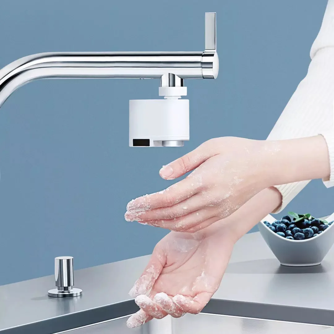 Zajia Induction Water Saver overflow smart faucet sensor Infrared water energy saving device Kitchen bathroom Nozzle Tap