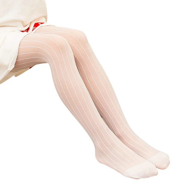 Girls Pantyhose Summer Ultra-thin Breathable Black Tights Children Kids Baby Girl Stretch Stockings White Dance Pantyhose