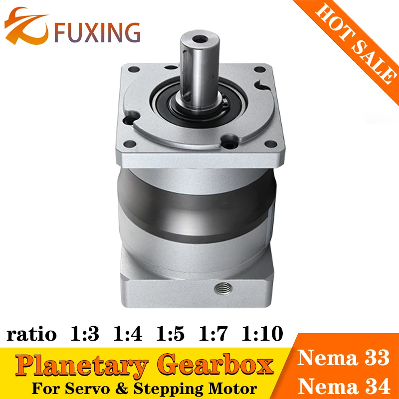 PLF85A Ratio10:1 7:1 5:1 3:1 Nema 33 34 Stepping Motor 80mm 750w 1kw Servo Motor Speed Reducer Precision Planetary Gearbox