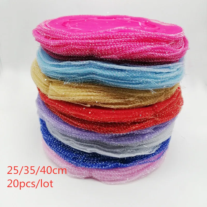 20pcs Diameter 25/35/40cm Round Organza Jewelry Bags Pouch Jewelry Packaging Bag Drawstring Bag Jewellery Bag Jewelry Pouches