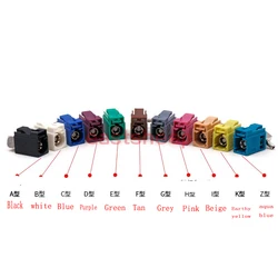 5PCS/Lot Fakra-C Radio Crimp Female Jack/Plug Connector with Phantom RF Coaxial A/B/C/D/E/F/G/H/I/K/Z Type For RG316/RG174 Cable