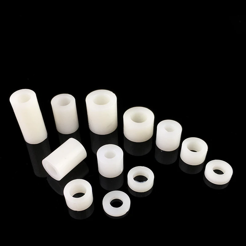 M7 M9 M11 z tworzywa sztucznego okrągły otwór kolumna izolacyjna Nylon ABS Hollow kolumna izolacji z białego przez nylonowy rękaw — zdjęcie 6