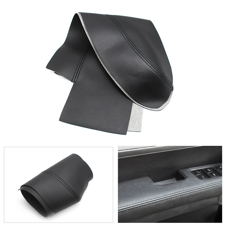 2pcs Front Door Armrest Cover For Honda CRV 2007 2008 2009 2010 2011 Microfiber Leather Car Door Armrest Panel Skin Cover Trim