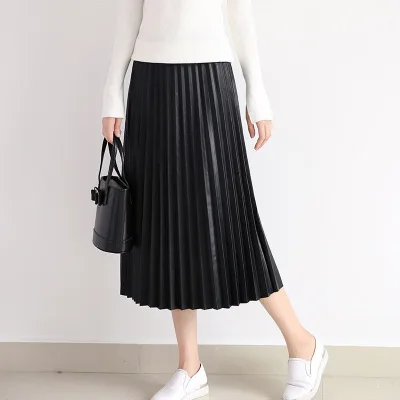 

Tao Ting Li Na New Fashion Genuine Sheep Leather Skirt E37