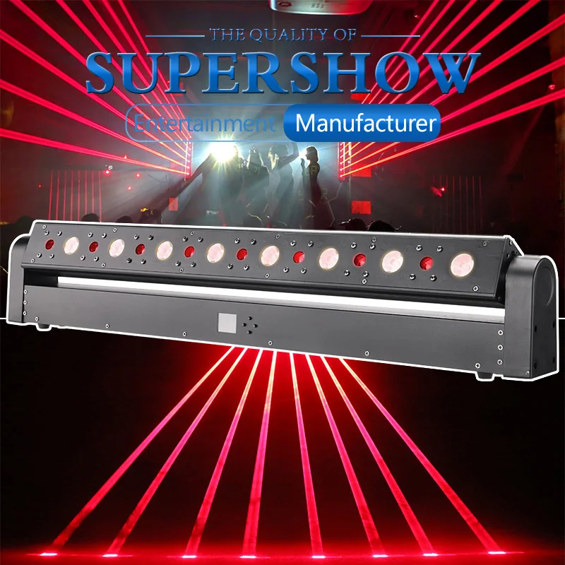 

Dj laser light 8pcs stage laser+strobe moving head laser lights for night club