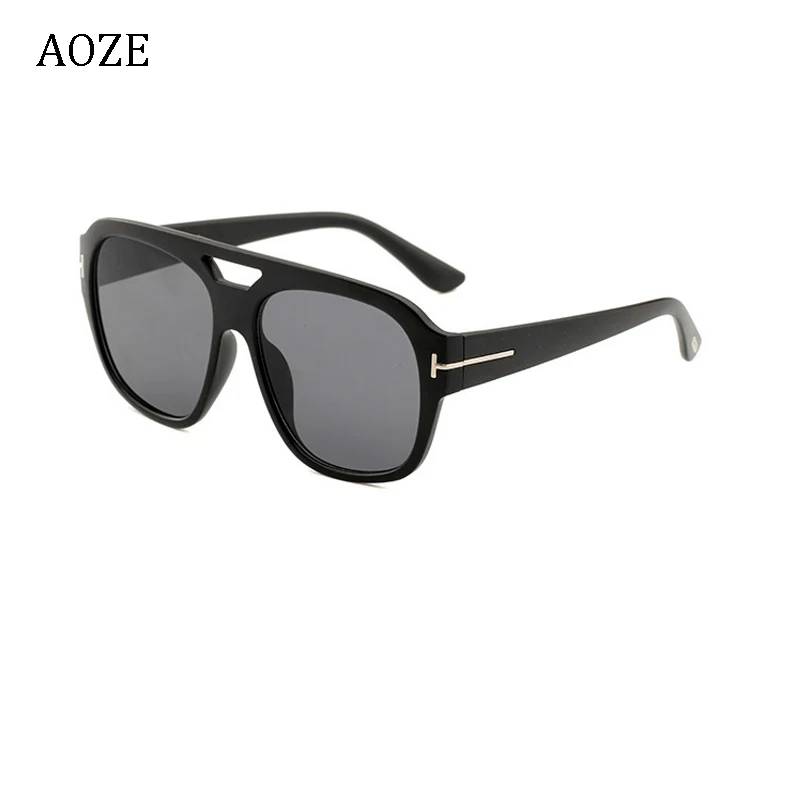 AOZE Vintage oversized sunglasses unisex great shades black shades sexy gradient sunglasses brand luxury gold t decoration UV400