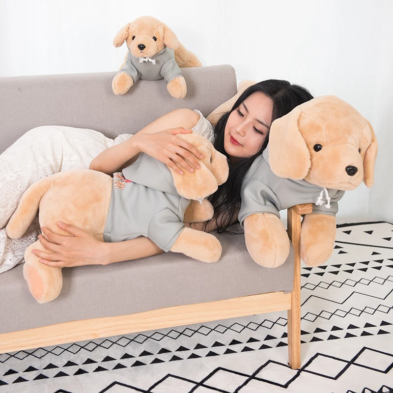 Golden Retriever Plush Toys Stuffed Animal Puppy Doll Soft Labrador Dog Pillow Appease Gifts for Kids Girls Baby Room Decoration