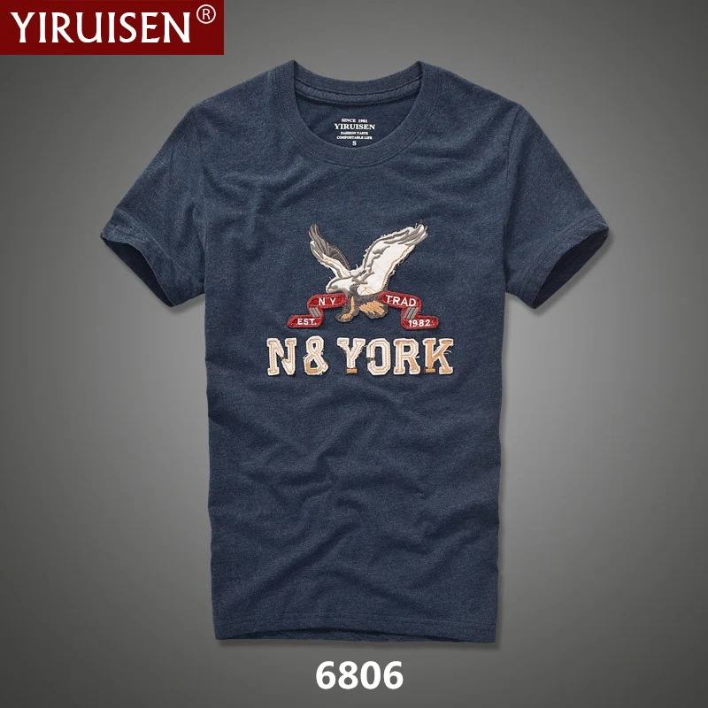 YIRUISEN Brand Clothing Comfortable T Shirt Men 100% Cotton O-neck Short Sleeve Top Tees Fashion Summer Tshirt