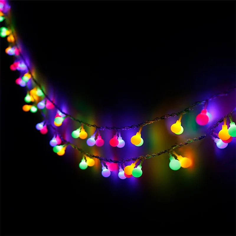 

Ball LED Garland 10m/20m/30m/50/100m Wedding Garland String Lights Christmas Party Birthday Holiday Fairy Light Home Decoration