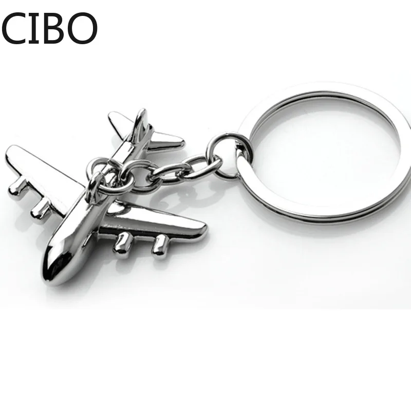 

2019 New Keyring Mini Air Plane Metal Alloy Keychains Creative Gift Keyfob