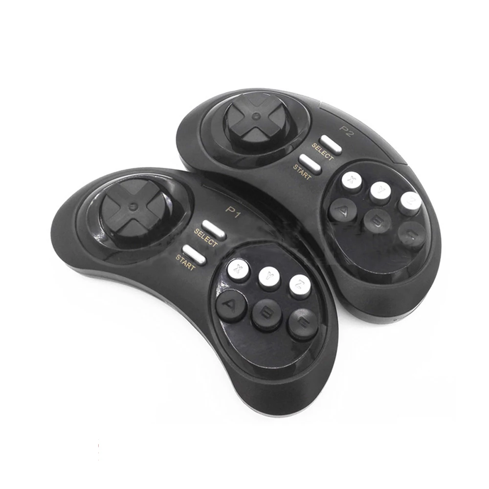 2.4Ghz 9pin  wirless game controller For Sega MD 16bit US version black card HD   video game console