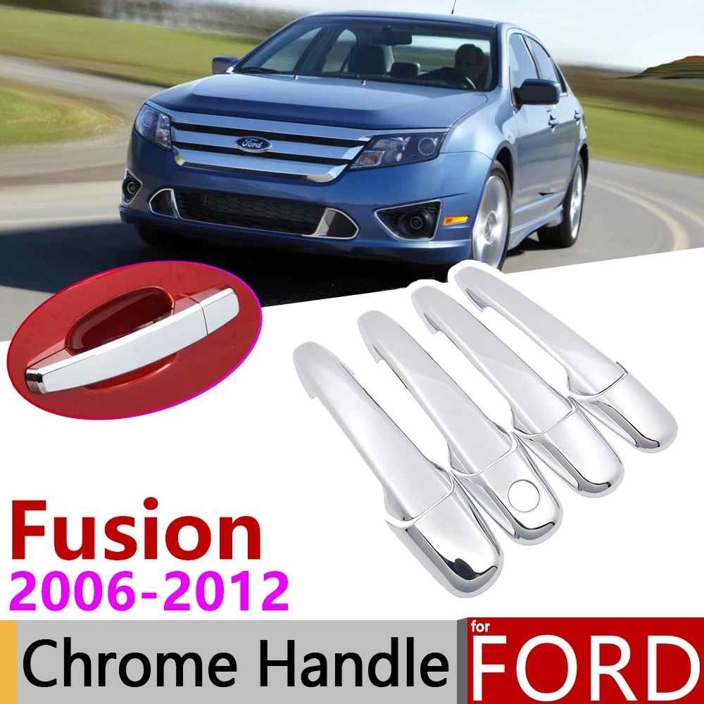 

for Ford Fusion SE Sport 2006~2012 Chrome Door Handle Cover Car Accessories Stickers Trim Set of 4Door 2007 2008 2009 2010 2011