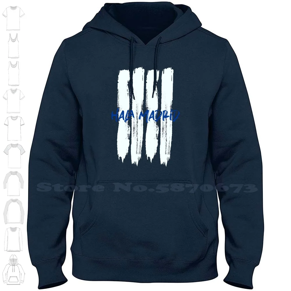 Hala madrid-100% baumwolle hoodie t-shirt hala madrid echte fußball fc