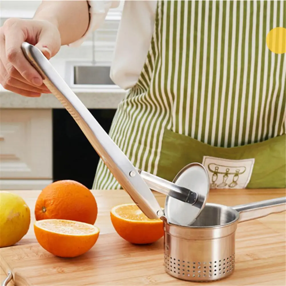 Vegetable Potato Masher Ricer Press Mashed Potatoes Stainless Steel Crushing Potatoes Puree Fruit Juicer Press Maker Tool