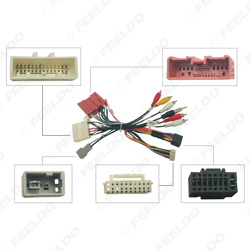 Car 16pin Android Stereo Wiring Harness Power Calbe Adapter Plug For Mazda3/Axela(14-19)/CX-4 *28pin OEM Stereo