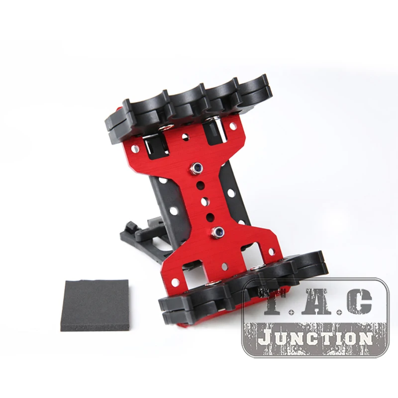 

Тактическая самодельная стойка для хранения 8Q для 12ga 360 вращения практичные Охотничьи Аксессуары для переноски ремней красный