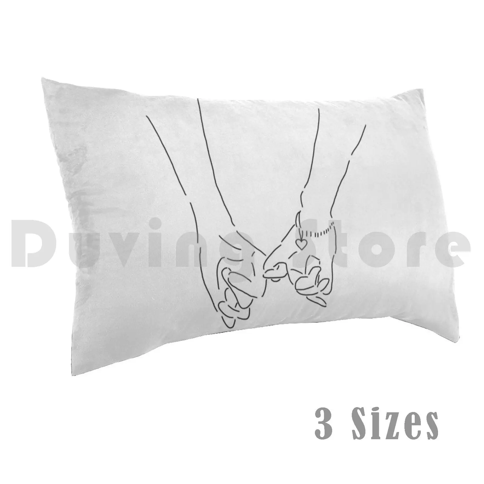 Brittana Pinkies Sketch Pillow Case DIY 50*70 Brittana Glee Heather Morris Naya Rivera Santana Santana