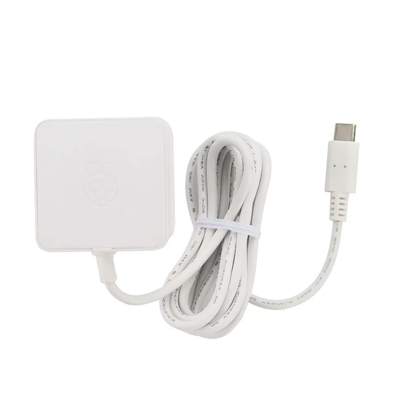 Official Raspberry Pi 4 Power Supply 5V 3A Charger EU UK US Plug Recommended USB-C Power Adapter for Raspberry Pi 4 Model B
