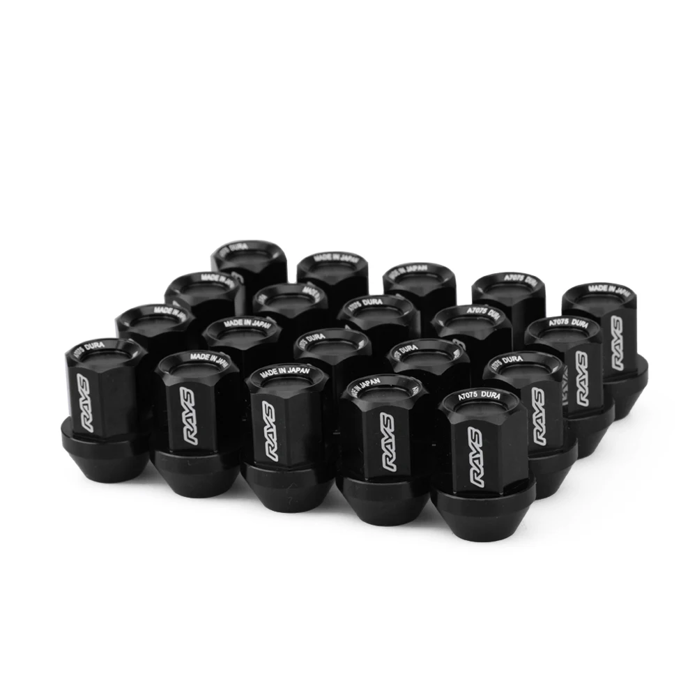 HEX 19mm 20pcs Aluminum M12x1.5 M12x1.25 Wheel Lug Nuts 32mm Length Racing Lug Nut Racing Forged  Style Car Modification