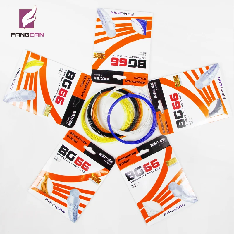 FANGCAN-BG66 Multifilament Badminton Racket String, alta durabilidade, treinamento Thin Badminton Line, 0,66mm