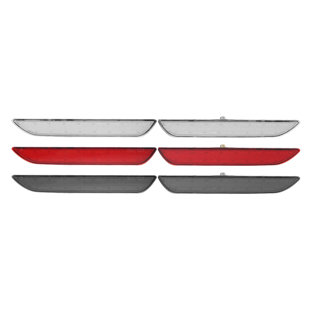 2Pcs Car LED Rear Bumper Side Marker Lights Red Sidemarker Blinker Lamp For Ford Mustang 2015 2016 2017 2018 2019 2020