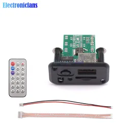 Car 5V/12V Mini MP3 Decoder Board USB TF U-Disk Reader MP3 Player Amplifier With IR Remote Controller For Arduino