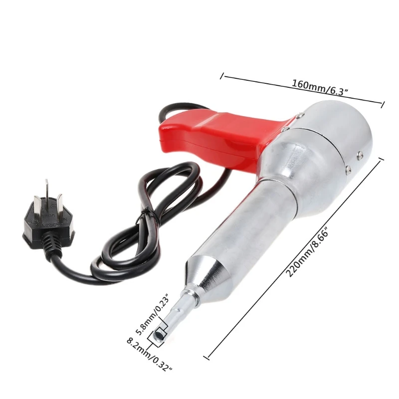 700W AC 220-240V Industriale Elettrico Pistola Ad Aria Calda di Plastica Saldatura Torcia di Saldatura Ad Aria Calda Pistola Ceramica riscaldatore
