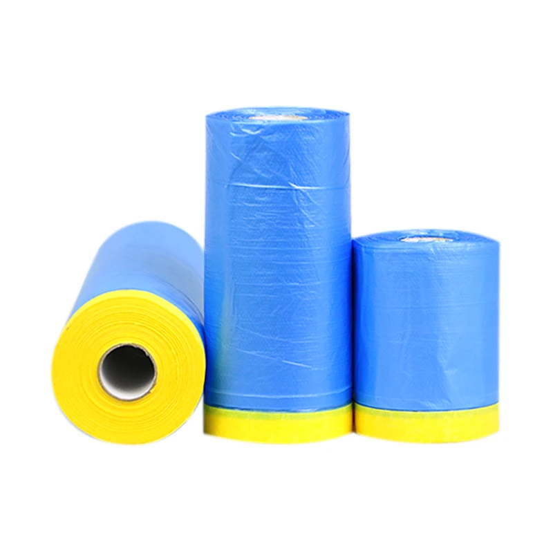 Osłona farby farba w sprayu papier maskujący plastikowe taśmy ochronne z barierą z papieru siarczanowego