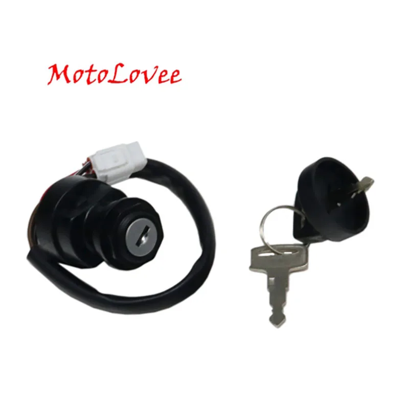 Motorcycle Parts Motorcross Lock ATV 4 Pin Ignition Key Switch with 2 Keys For Yamaha YFZ450 YFZ450V 04-09