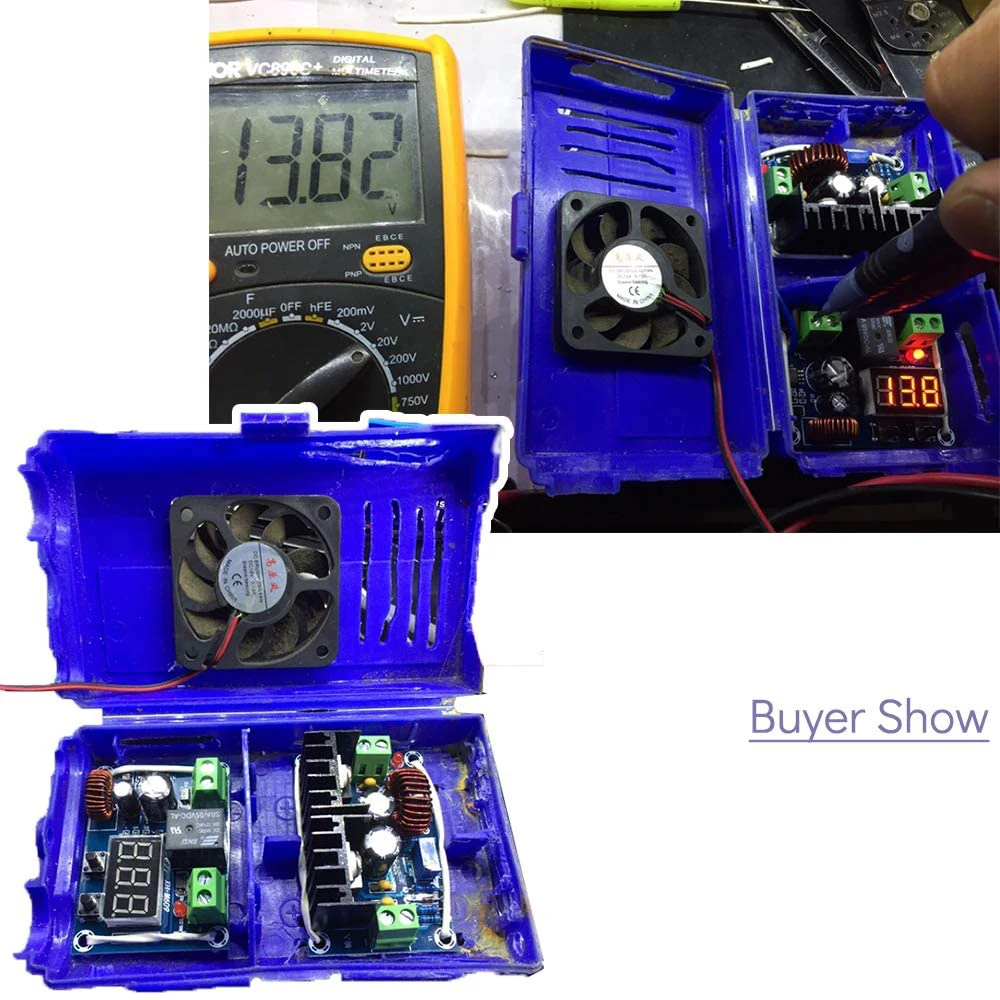 XH-M609 Low Voltage Disconnect Switch Cut Off 12.6V 13.8V 24V 36V LED Display Delay Over-Discharge Protect for 12-36V Lithium