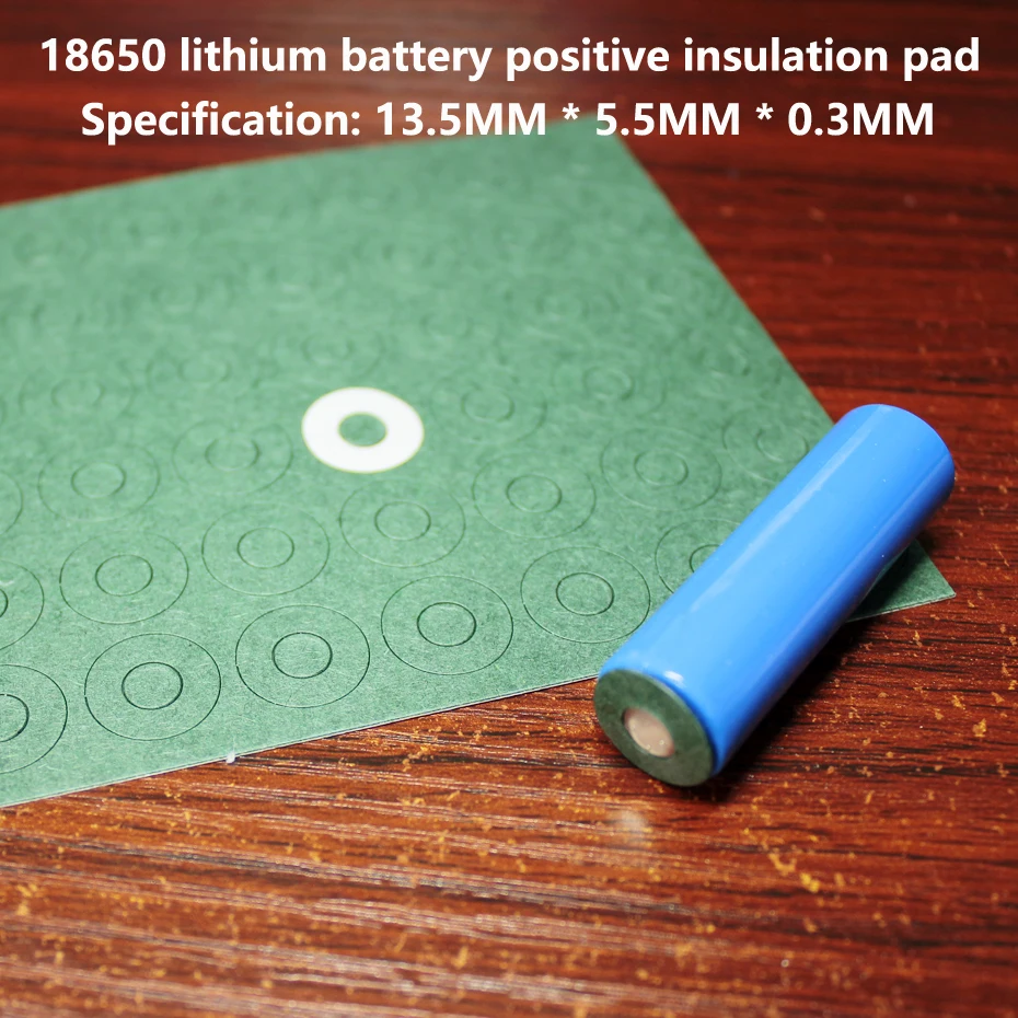 100pc/lot 14500/14505 lithium battery positive pole hollow insulation pad AA/5 battery highland barley paper self-adhesive patch