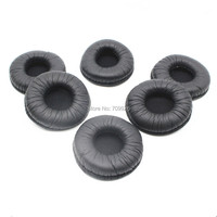 50Pcs 60mm Leather Ear Pads Soft Sponge Ear Cushions Replacement Earpads 6cm Leatherette Earpads for Rapoo H6060 H8000 headsets