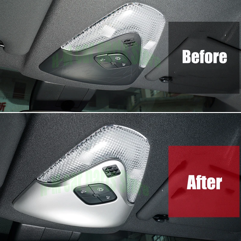 Car interior supplies Center shifter panel Steering wheel trim frame For Toyota CHR IZOA 2017- 22 Roof reading lamp trim cover
