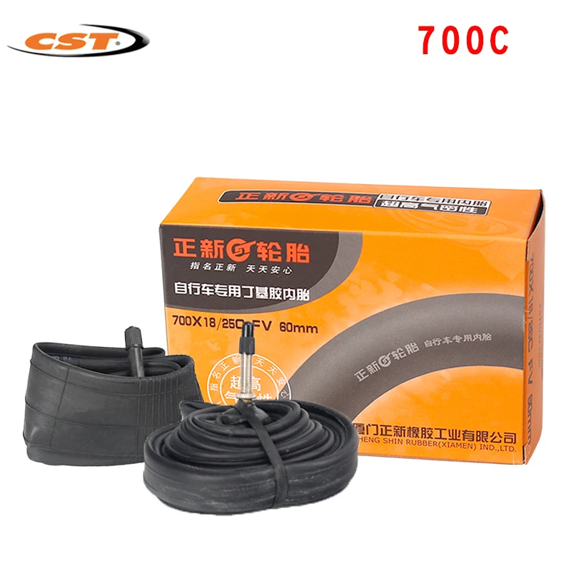 CST-Road Bike Inner Tube, 700*18, 23, 25, 28, 32, 35, 43, American Valve, Bike Inner Tube, Bicycle Parts