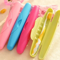 Portable Travel Hiking Candy Color Camping Scrub Toothbrush Case Packing Antibacterial Holder Container Bathroom Accessories Set