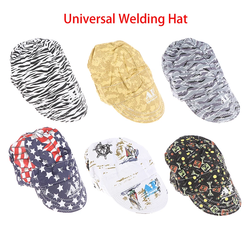 Elastic Welding Hat Sweat Absorption Welders Welding Protective Hat Cap Flame Resistant Head Full Protection Hoods Safety Cap