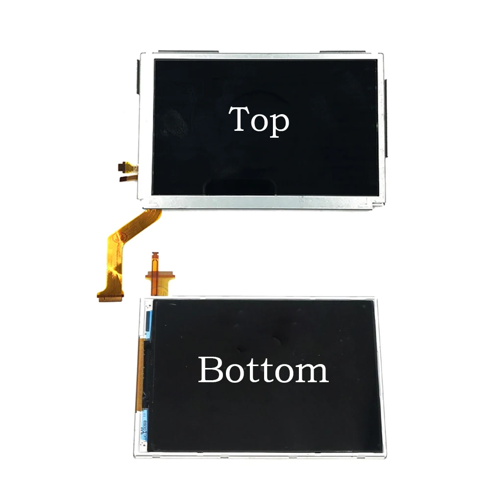 Replacement Upper Top Bottom Lower LCD Display Screen for NEW 3DS XL LL Repair Parts Display Panel