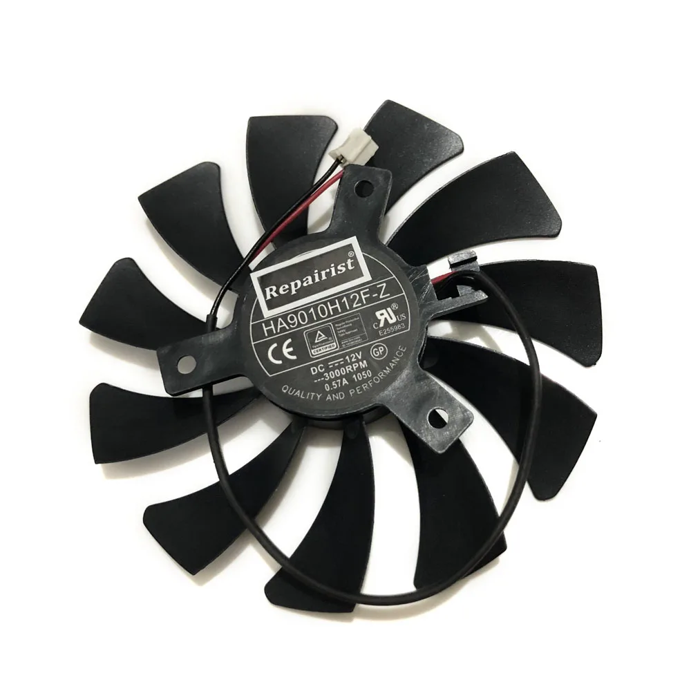 1 Pcs,85MM 0.57A 2Pin HA9010H12F-Z,GPU VGA Cooler Fan,Graphic Card Cooling,For MSI Geforce GTX 1650 gtx1650 AERO ITX