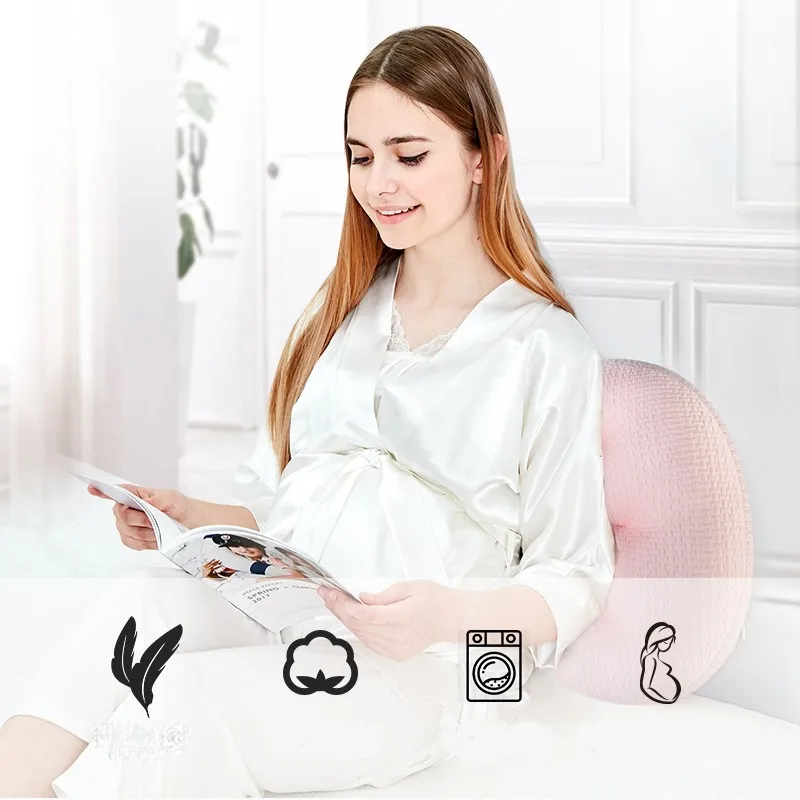 Almohada en forma de U para mujeres embarazadas, soporte para el vientre, para dormir de lado, accesorios de maternidad