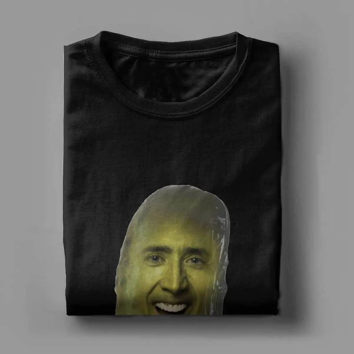 Picolas Cage Nicolas Cage Men T Shirts Pickle Pickolas Vintage Tee Shirt Short Sleeve T-Shirts Pure Cotton Plus Size Tops