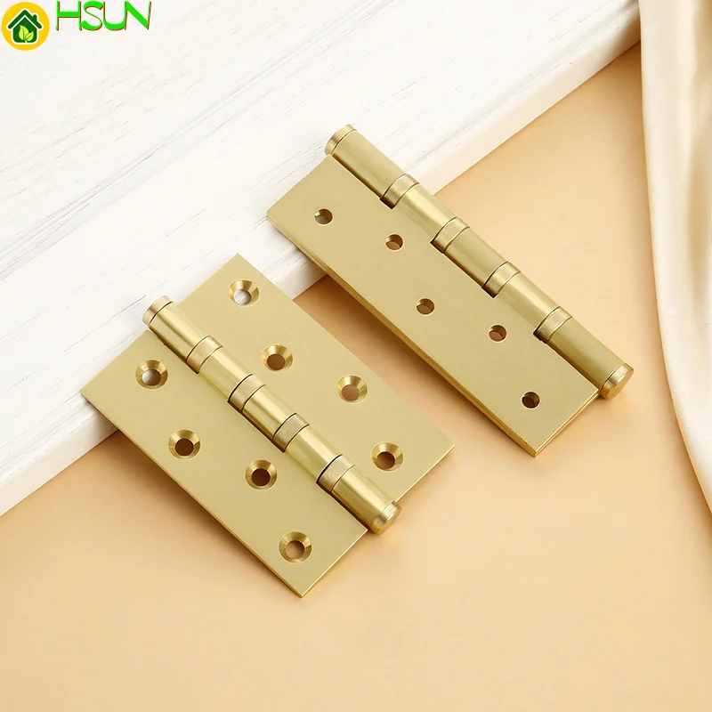 1.5/2/2.5/3 inch brass folding hinge wooden door hinge flat solid hinge door and window hardware