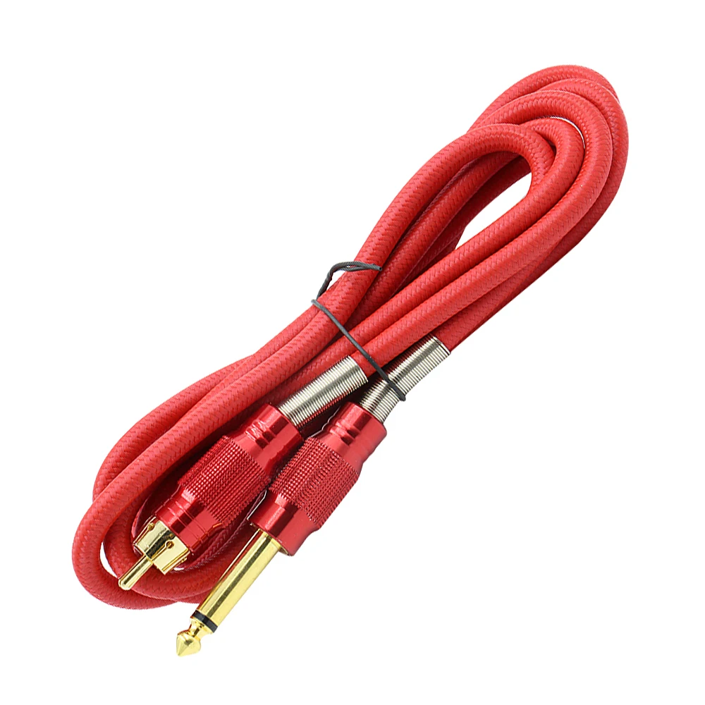 

Four Colors RCA Tattoo Clip Cord Tattoo Cable For Tattoo Foot Pedal Machine Switch Power Supply Free Shipping