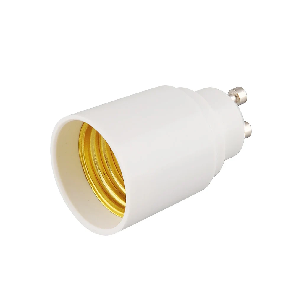 GU10 to E27 Lamp Holder Base Bulb Socket Adapter GU10 Male To E27 Female Fireproof LED Lighting Adapter Converter