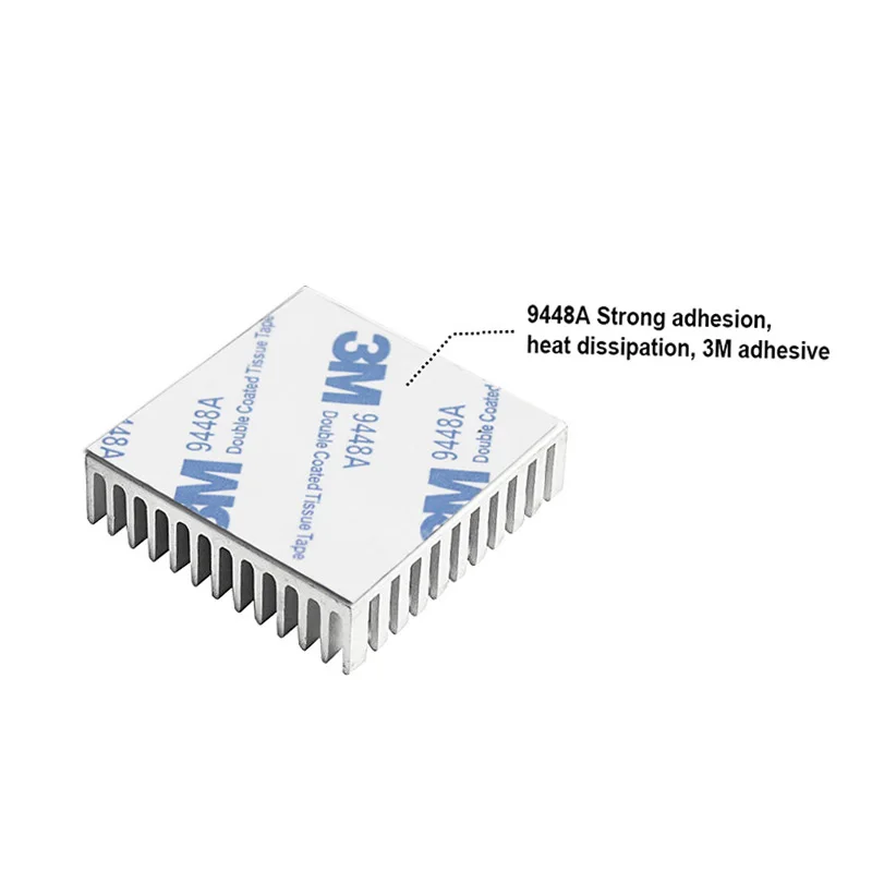 10pcs 40x40x11mm 4cm 40mm Aluminum Heatsink Heat Sink Radiator Cooling cr For Electronic Chip IC LED With Thermal Conductive