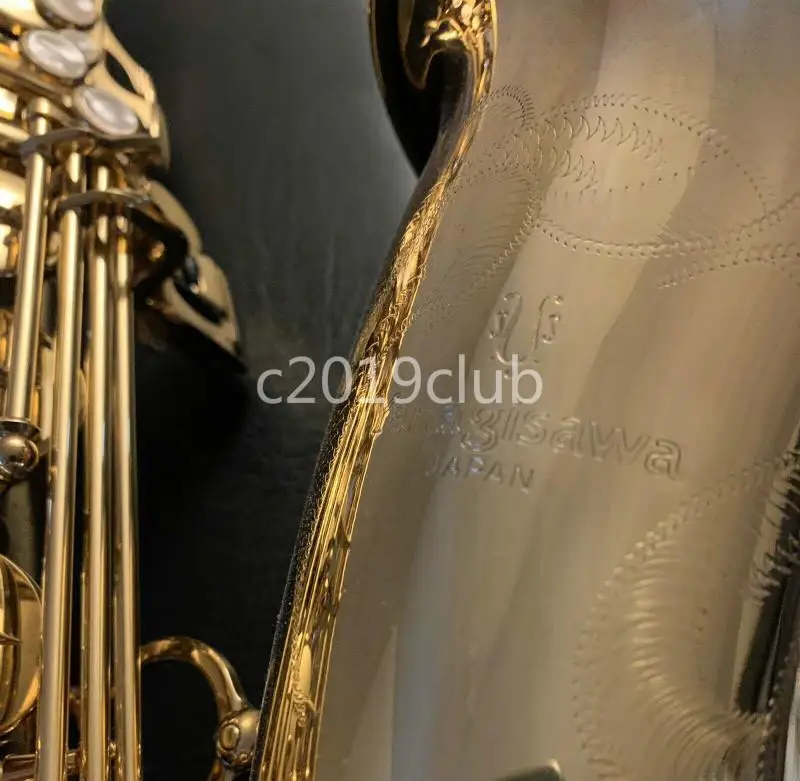 

YANAGISA T-901 Bb Tune B Flat Brass Tenor Saxophone Musical Instrument Gold Lacquer Sax with Accessories Mouthpie